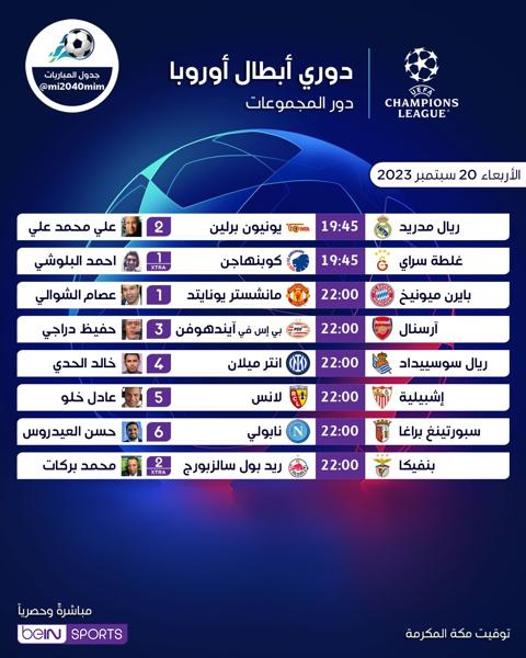 مباريات دوري أبطال أوروبا