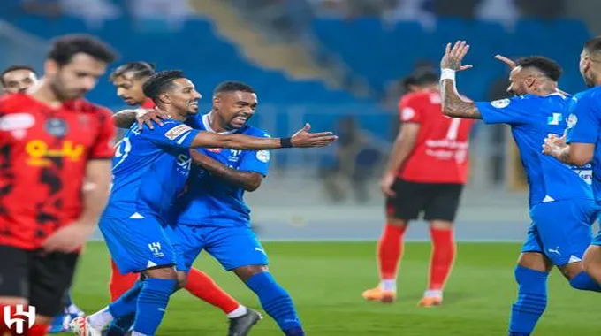 أسيست نيمار الأول مع الهلال في الدوري السعودي